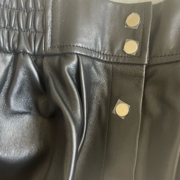 BA&SH black leather skirt NEW NWT size M - Picture 6 of 10